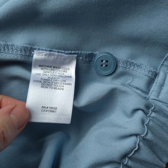 Alfred Dunner Jacket Size 14 Embroidery Button Up Padded Sky Blue - Picture 8 of 9